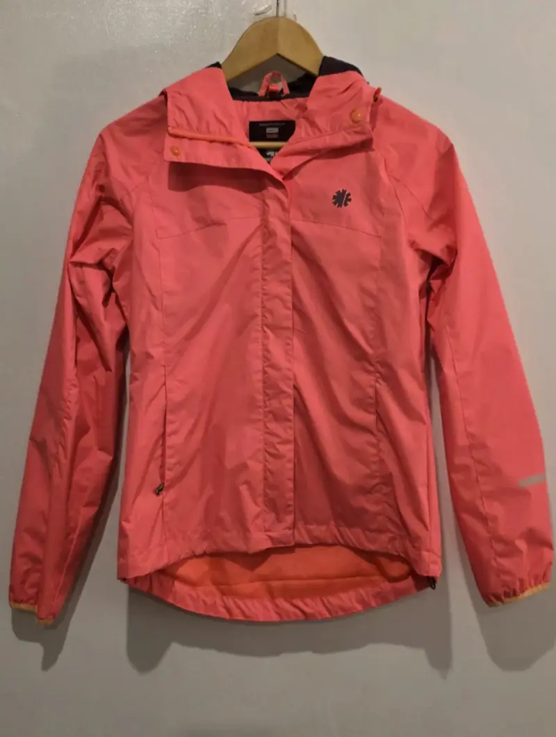 Chaqueta Rosada Coral fluorecente Impermeable - 1