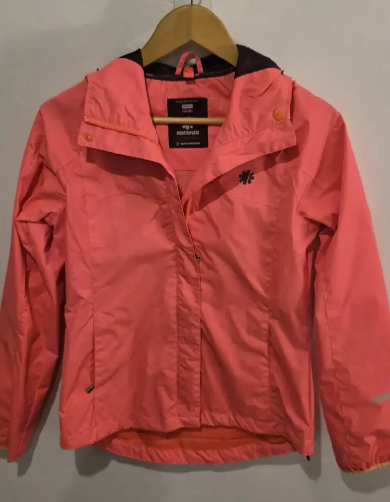 Chaqueta Rosada Coral fluorecente Impermeable - 2