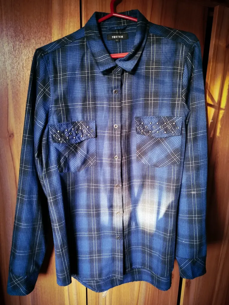 Camisa de algodón a cuadros