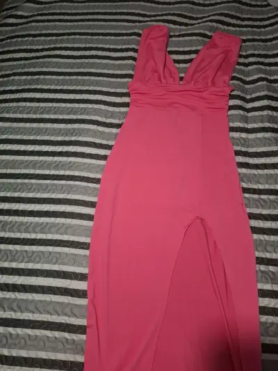 Vestido fucsia sin mangas - miniatura 1