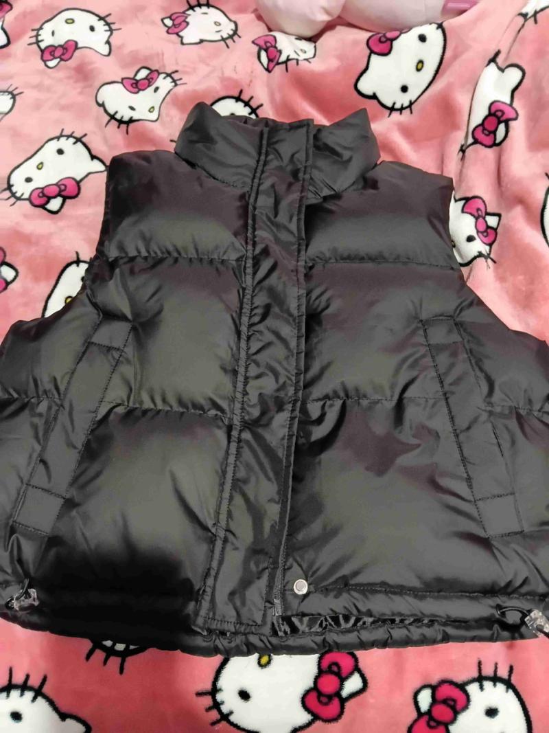 Parka sin mangas negra