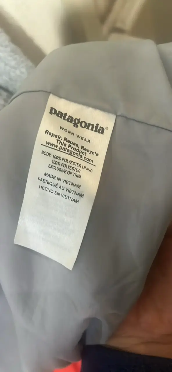 Chaqueta de lana gris Patagonia - 3