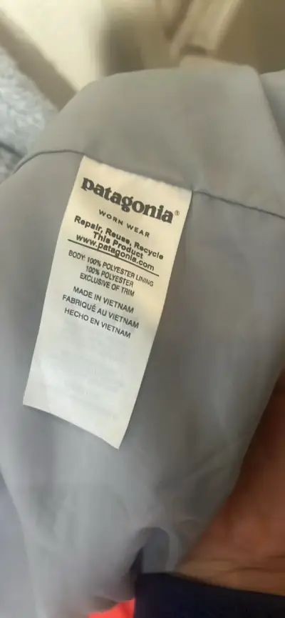 Chaqueta de lana gris Patagonia - miniatura 3