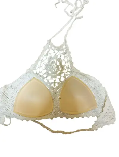 Top bikini tejido blanco - miniatura 2