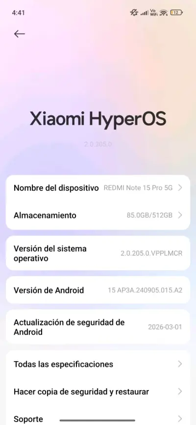 Xiaomi Redmi Note 15 Pro Negro - miniatura 3