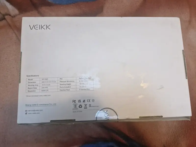 Tableta gráfica Veikk VK1060 - 2