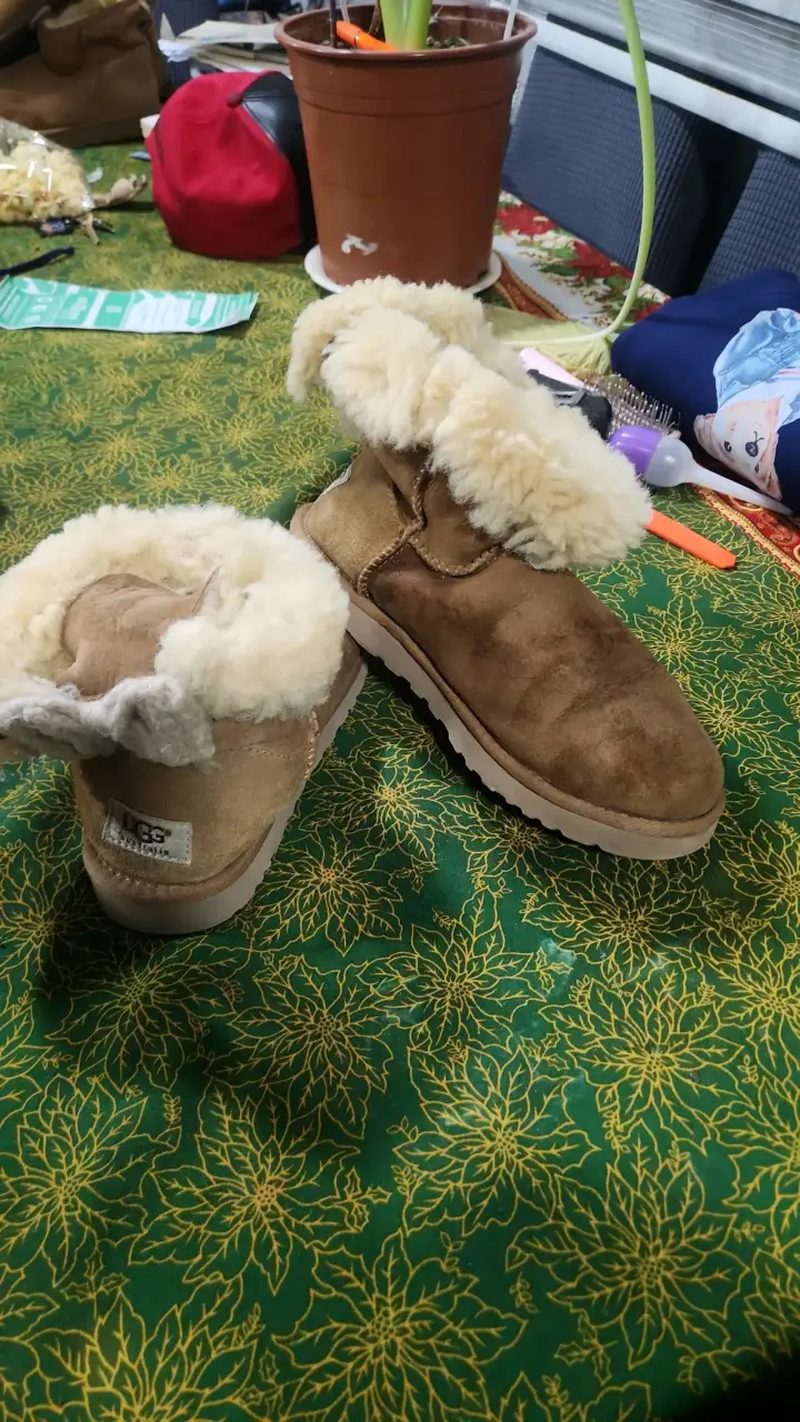 Pantuflas beige con forro UGG Original - 5