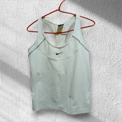 Polera deportiva blanca Nike - miniatura 1