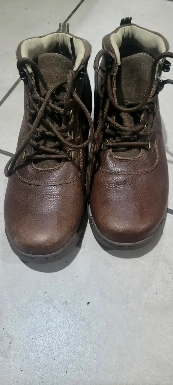 Botas de cuero marrón - 1