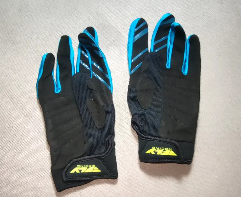 Guantes de ciclismo negro y azul - 1