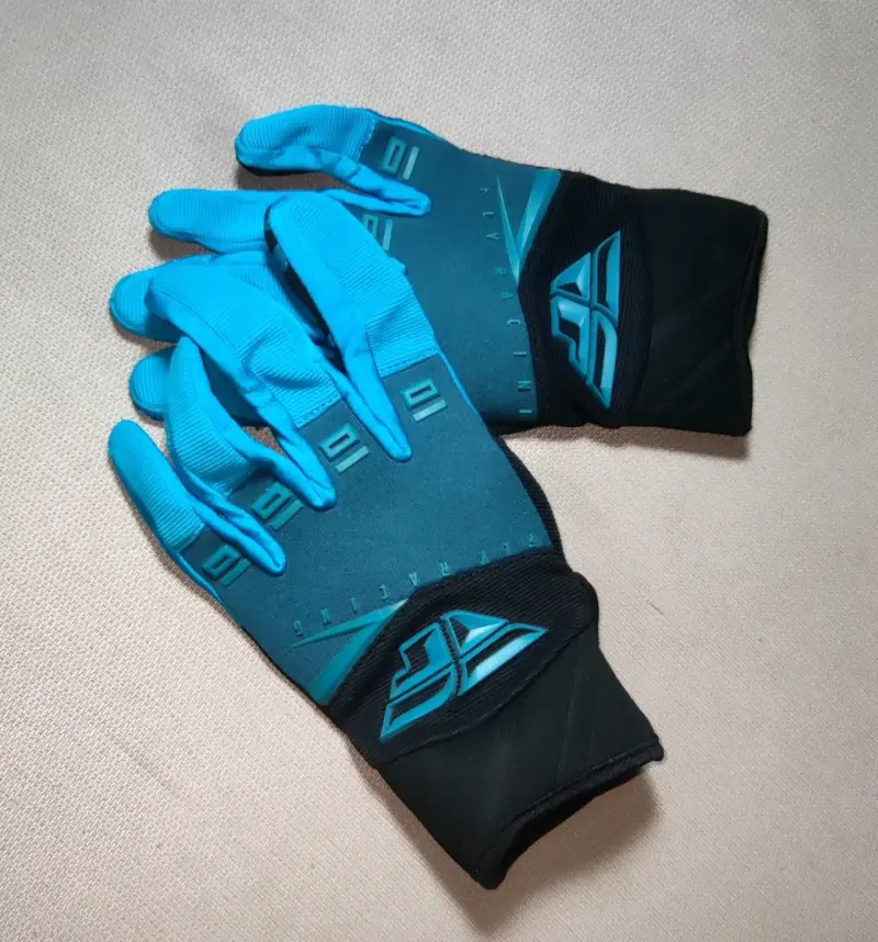 Guantes de ciclismo negro y azul - 2