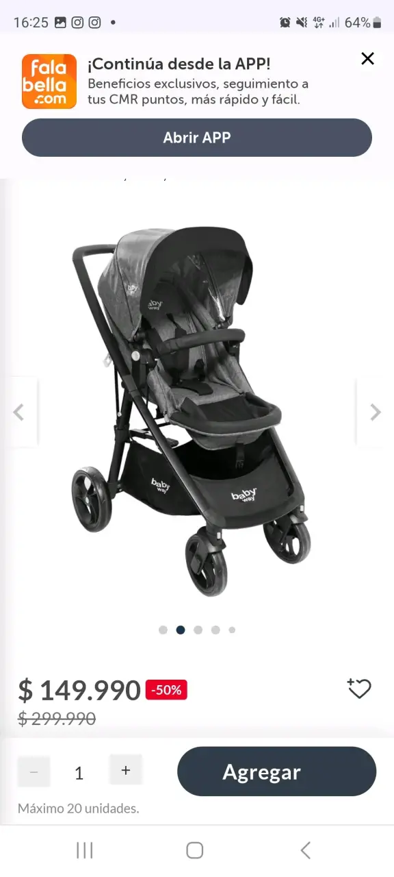 Coche y silla para bebé Baby Way - 2