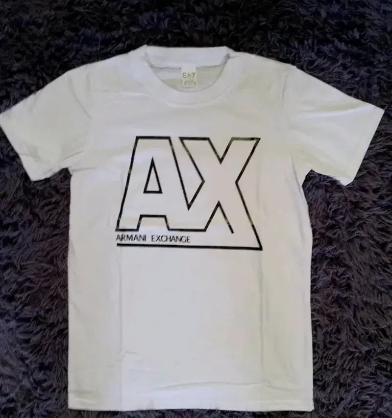 Polera blanca Armani Exchange