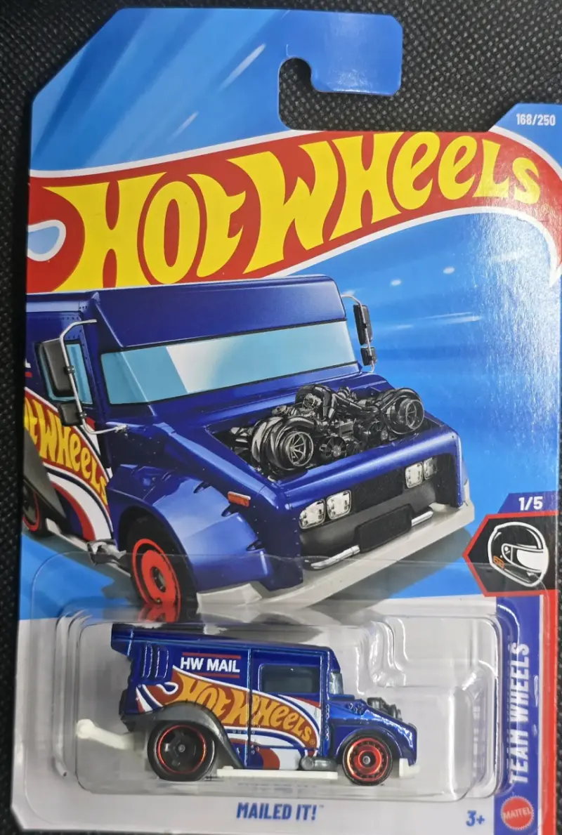 Hot Wheels Mailed It azul