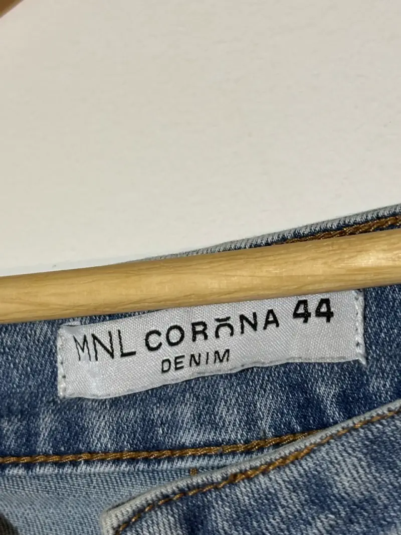 Jeans azul talle alto flare - 3