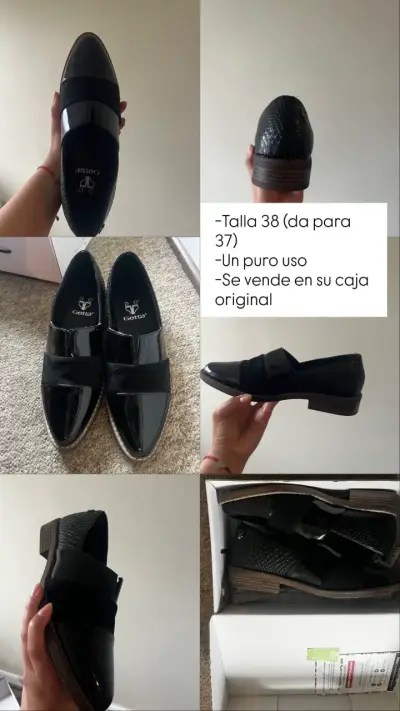 Zapatos negros Gotta talla 38 - miniatura 1