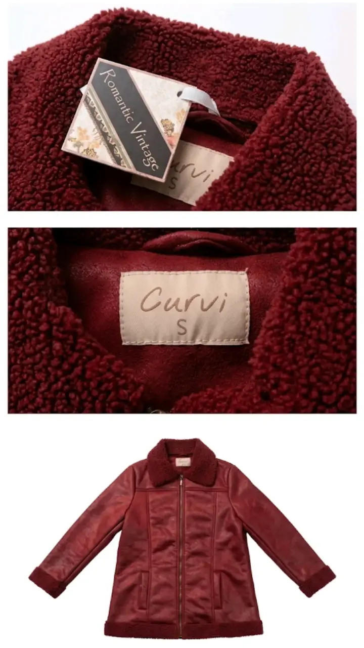 🧥 Chaqueta de Ecocuero y Borreguito "Curvi"