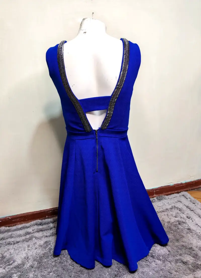 Vestido azul elegante - 6
