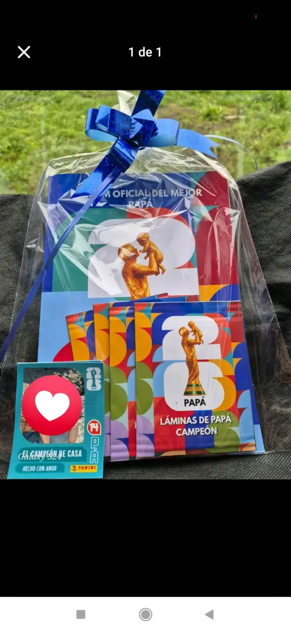 Set de láminas Papá Campeón