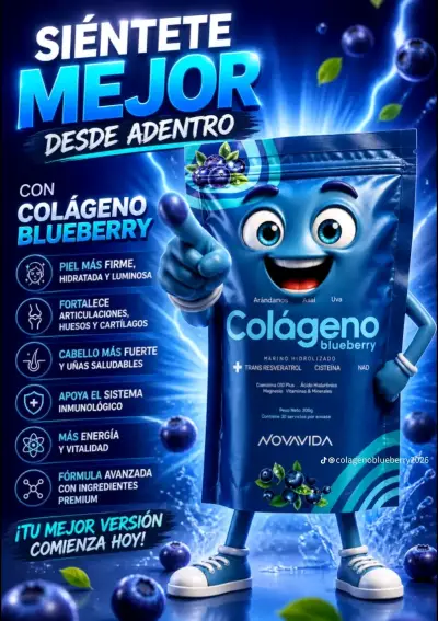 Colágeno sabor arándano - miniatura 2