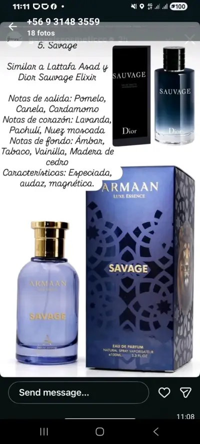 Perfume Armaan Savage 100ml - miniatura 1