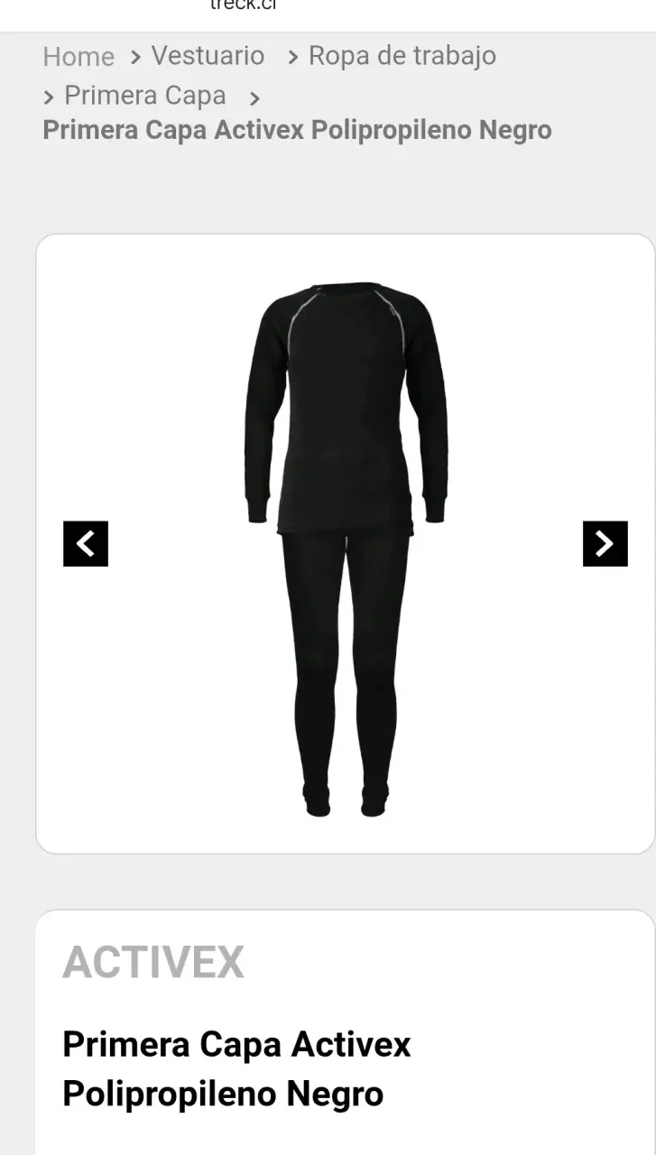 Conjunto térmico negro unisex - 1