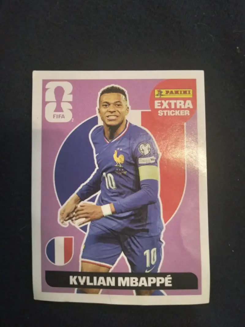 Lámina Panini Extra Sticker Mbappé - 1