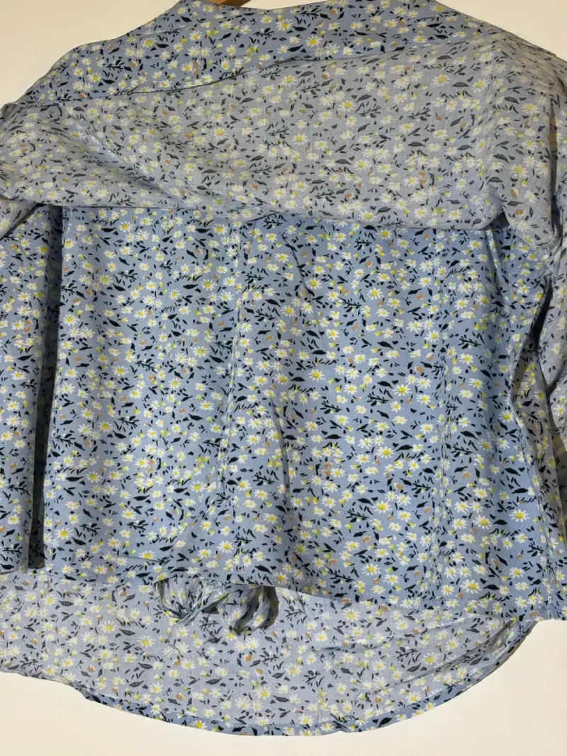Falda short floral azul - 3