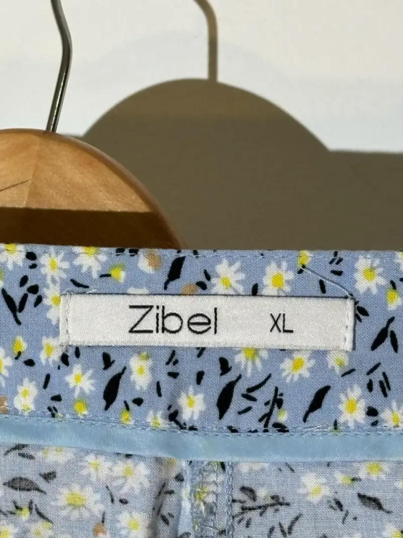 Falda short floral azul - 4