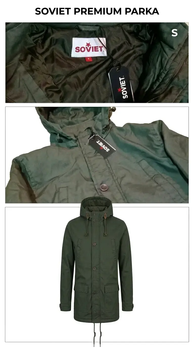 🧥 Parka Premium con Capucha / Estilo Militar