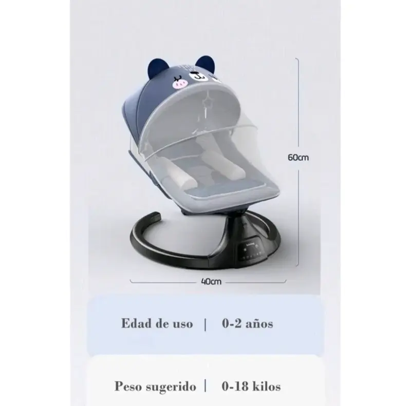 Mecedora eléctrica de bebé Lubabycas - 4
