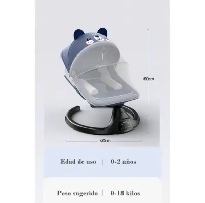 Mecedora eléctrica de bebé Lubabycas - miniatura 4