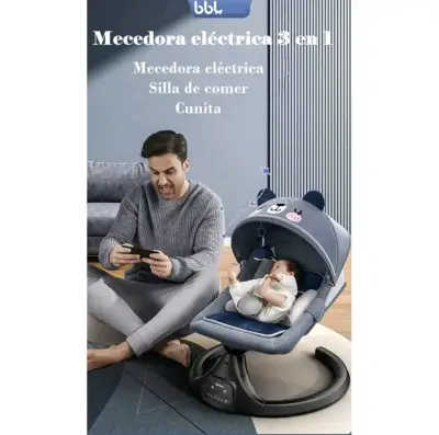 Mecedora eléctrica de bebé Lubabycas - miniatura 5