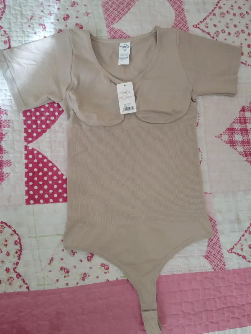 Body faja color beige con etiqueta - 1