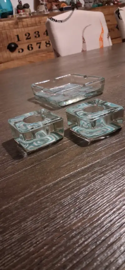 Set de cenicero y porta velas - miniatura 4