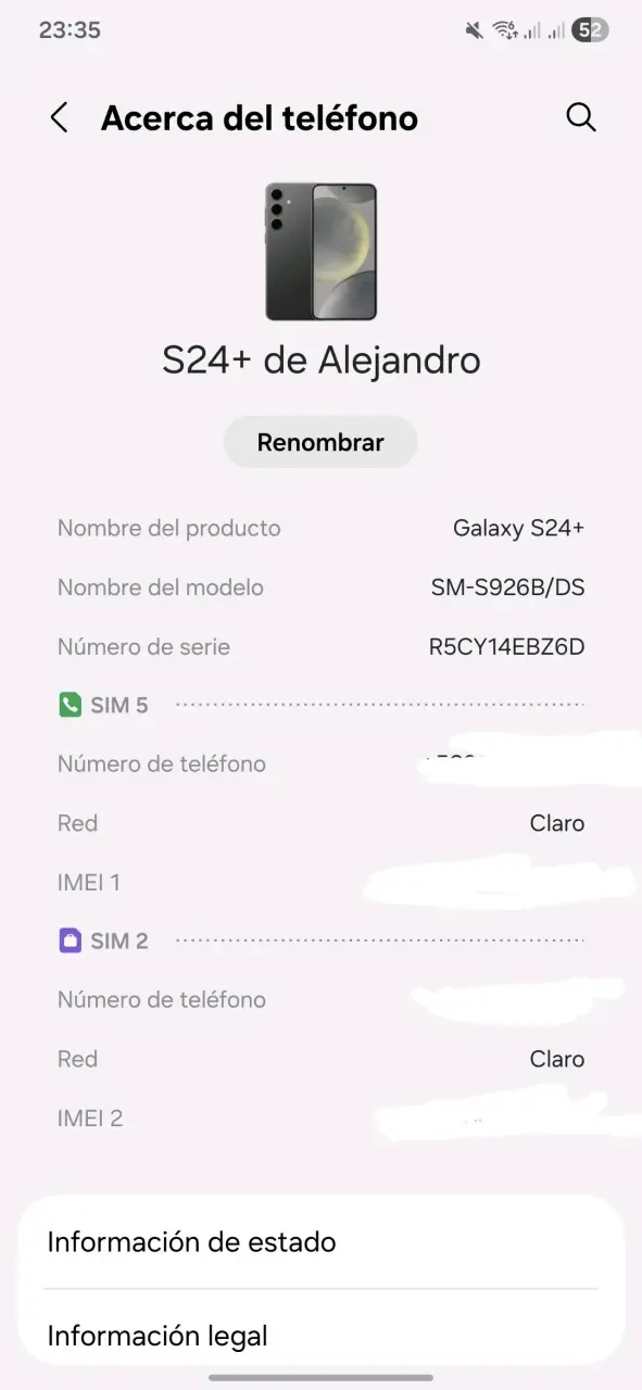 Samsung Galaxy S24 plus 512 GB - 6