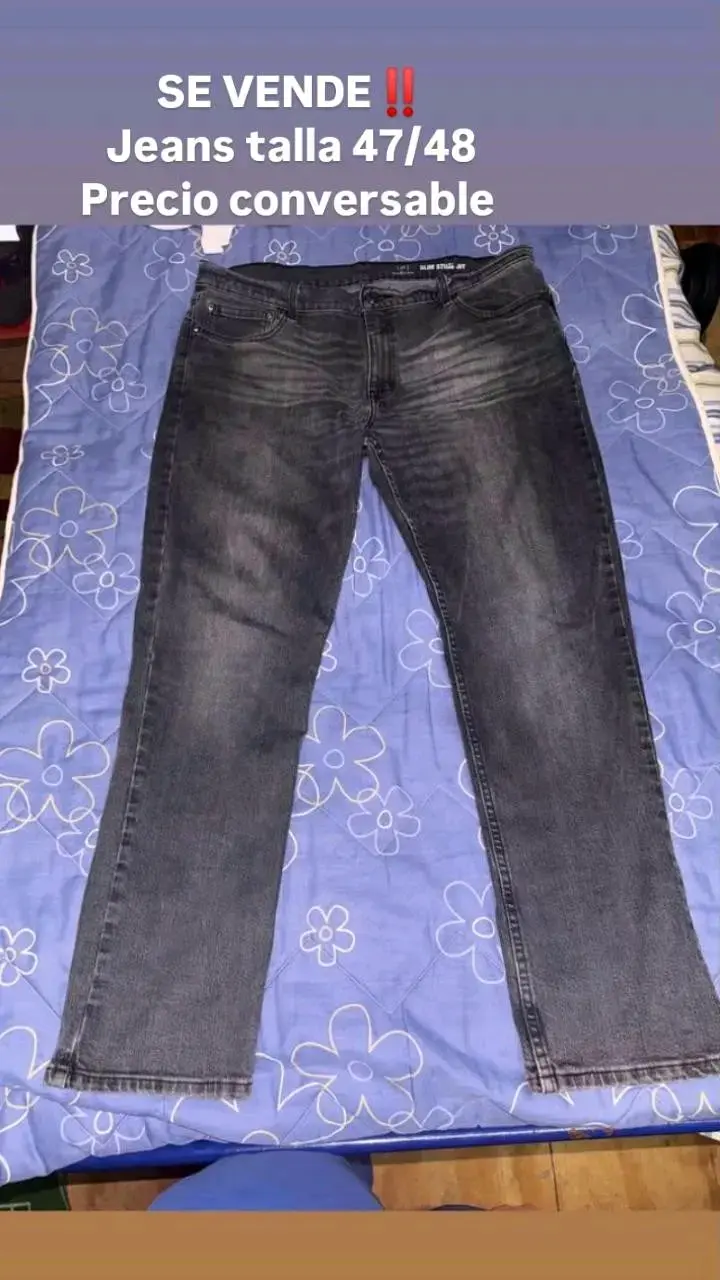 Jeans gris talla 47/48