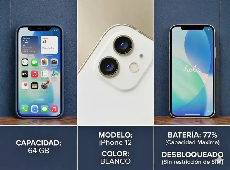 iPhone 12 blanco 64GB - 1