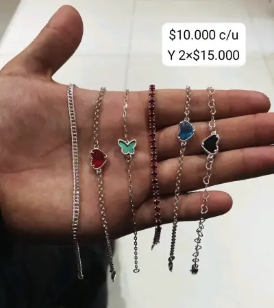 Collares con sus dijes de plata nacional - miniatura 3