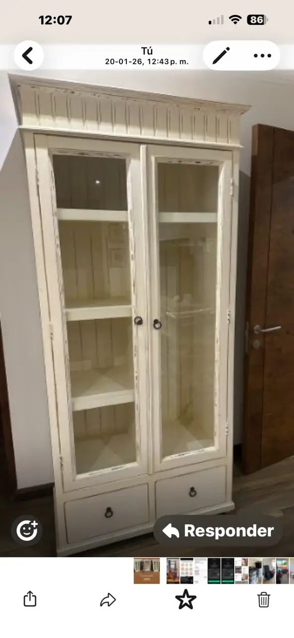 Armario blanco de madera - 2