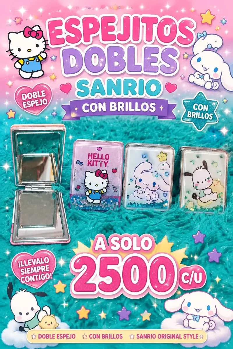 Billeteras Hello Kitty y Kuromi - ESPEJOS - 2