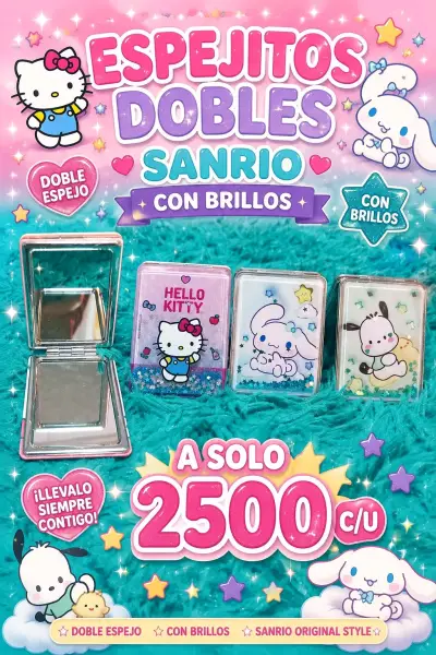 Billeteras Hello Kitty y Kuromi - ESPEJOS - miniatura 2