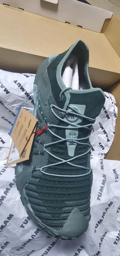 Zapatillas verdes Mammut Hueco Knit II - miniatura 2
