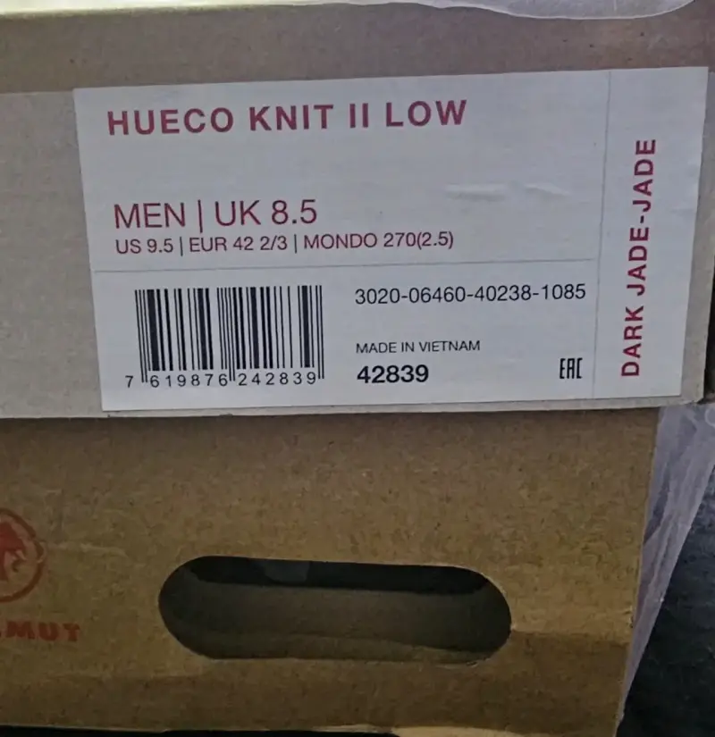 Zapatillas verdes Mammut Hueco Knit II - 5
