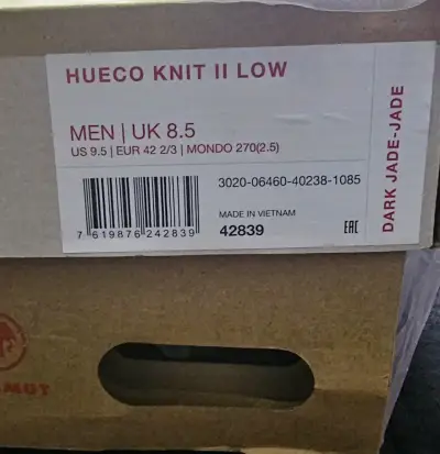 Zapatillas verdes Mammut Hueco Knit II - miniatura 5