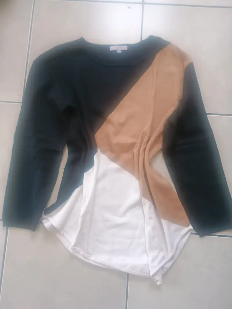 Chaleco de hilo  multicolor talla M