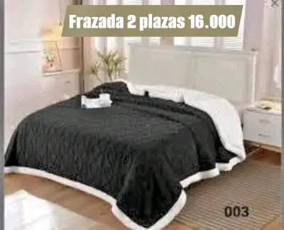 Frazada negra 2 plazas - miniatura 1