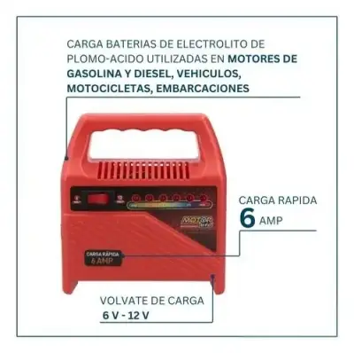 Cargador de baterías 6 AMP - miniatura 1