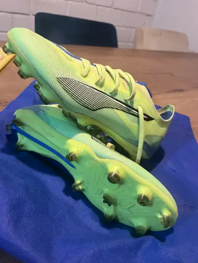 Botines de fútbol verde fluor - miniatura 1