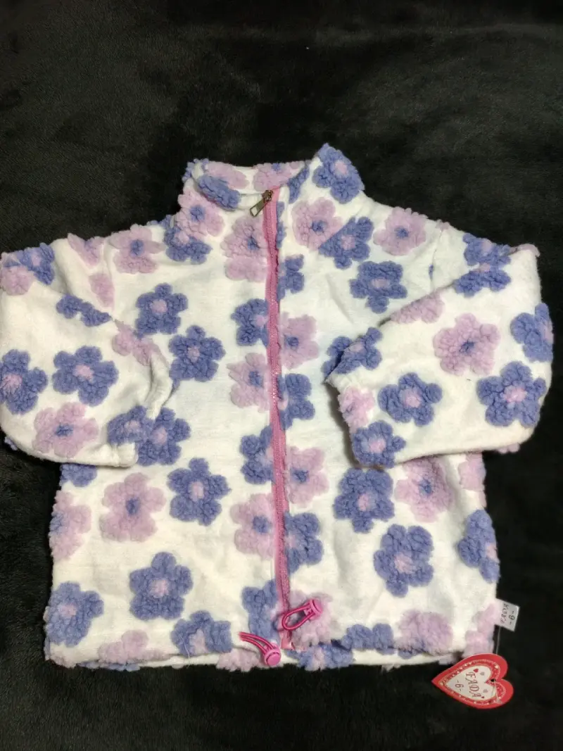 Chaqueta polar flores colores